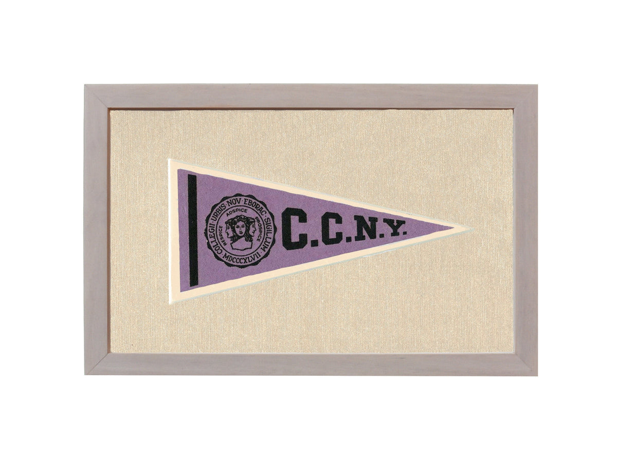 Americana Memories Vintage Pennants and Memorabilia Vintage City College of New York Pennant