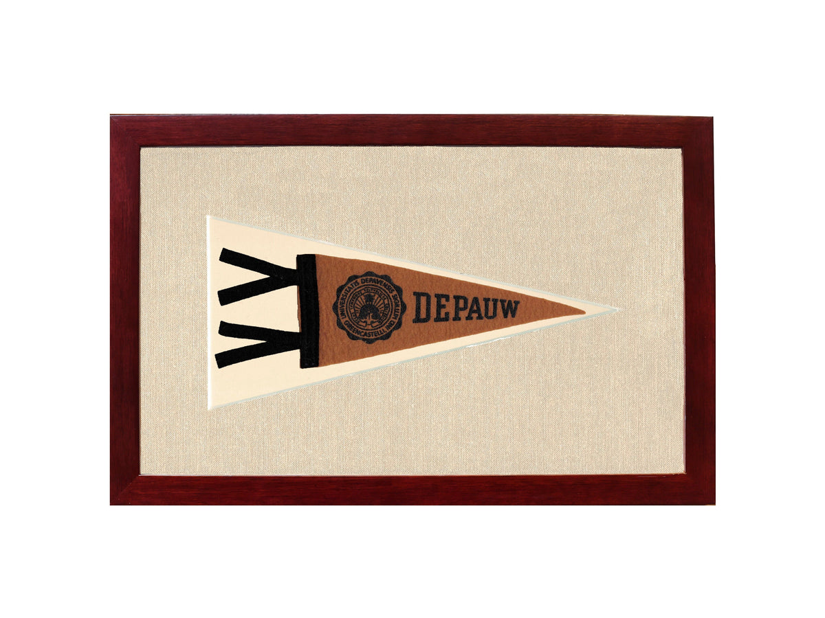 Vintage Depauw University Pennant