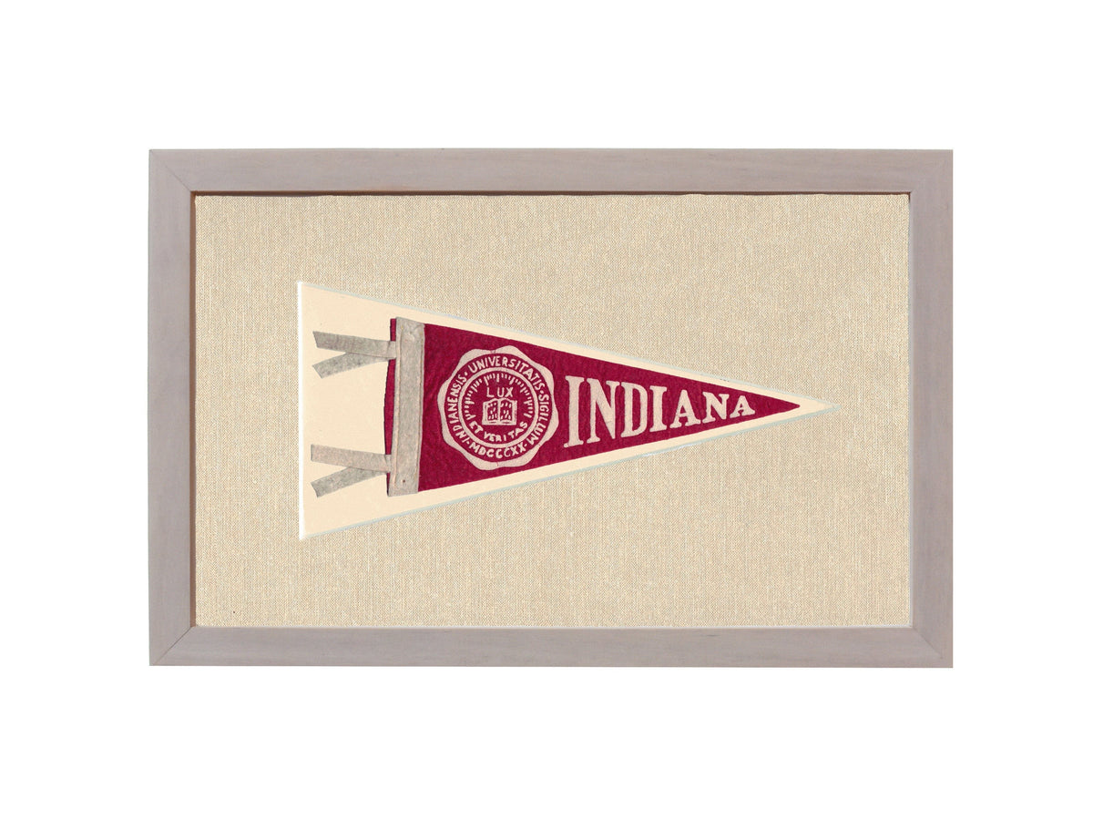 Americana Memories Vintage Pennants and Memorabilia Vintage University of Indiana Pennant