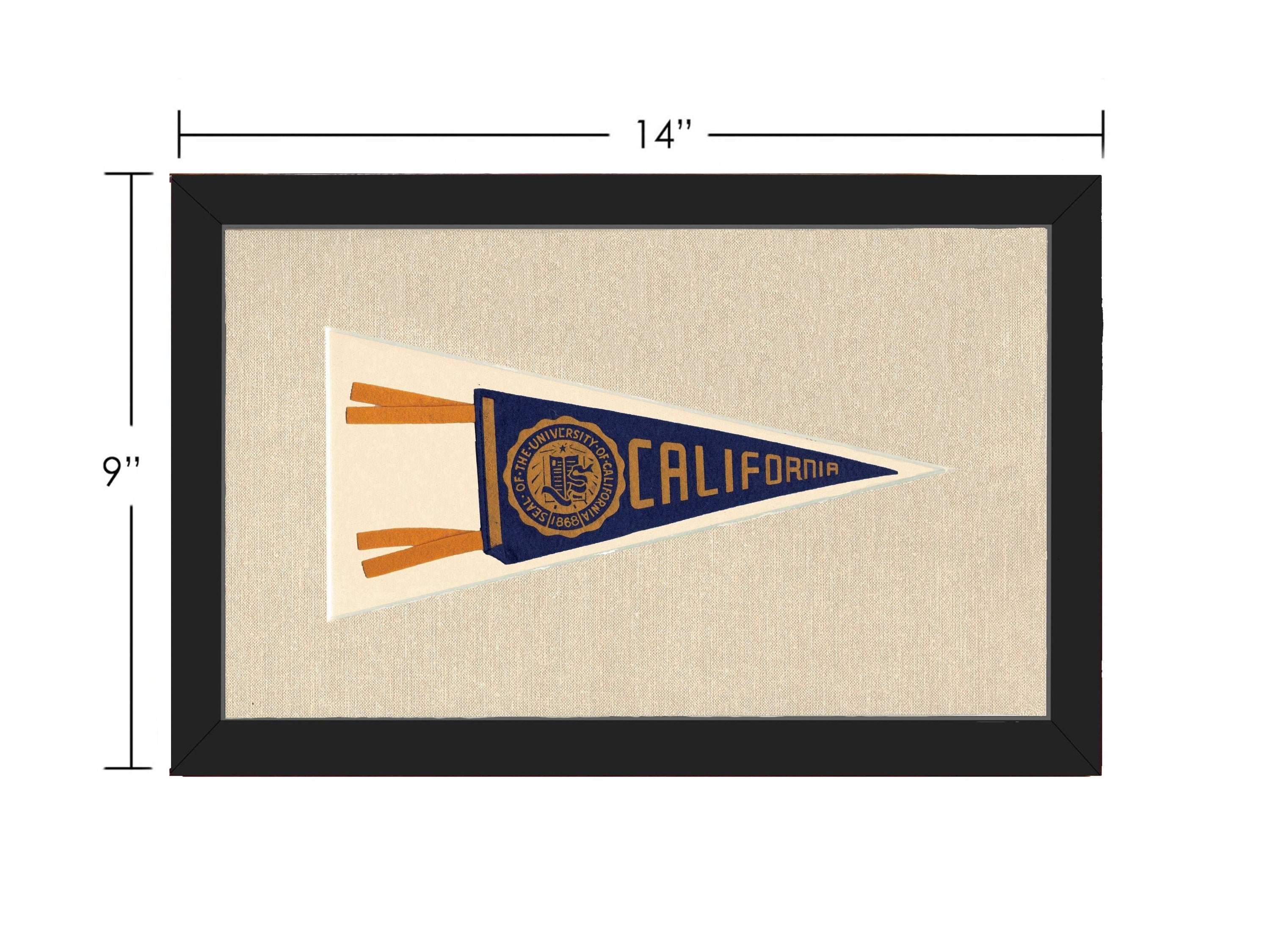 Americana Memories Vintage Pennants and Memorabilia Vintage University of California Pennant
