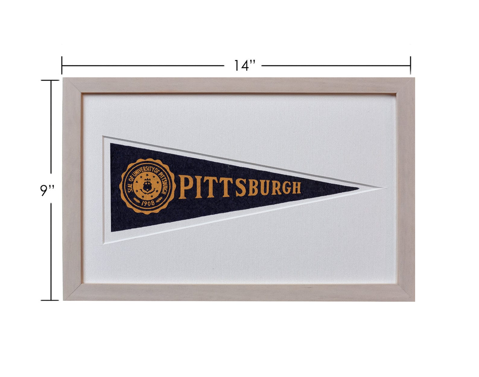 Americana Memories Vintage University of Pittsburgh Hormel Pennant