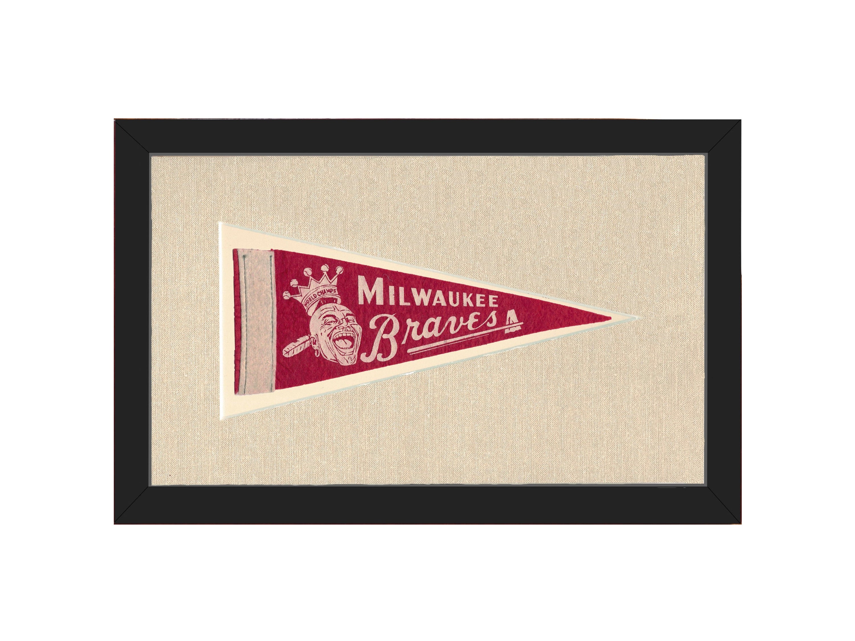 Vintage Milwaukee Braves Pennant