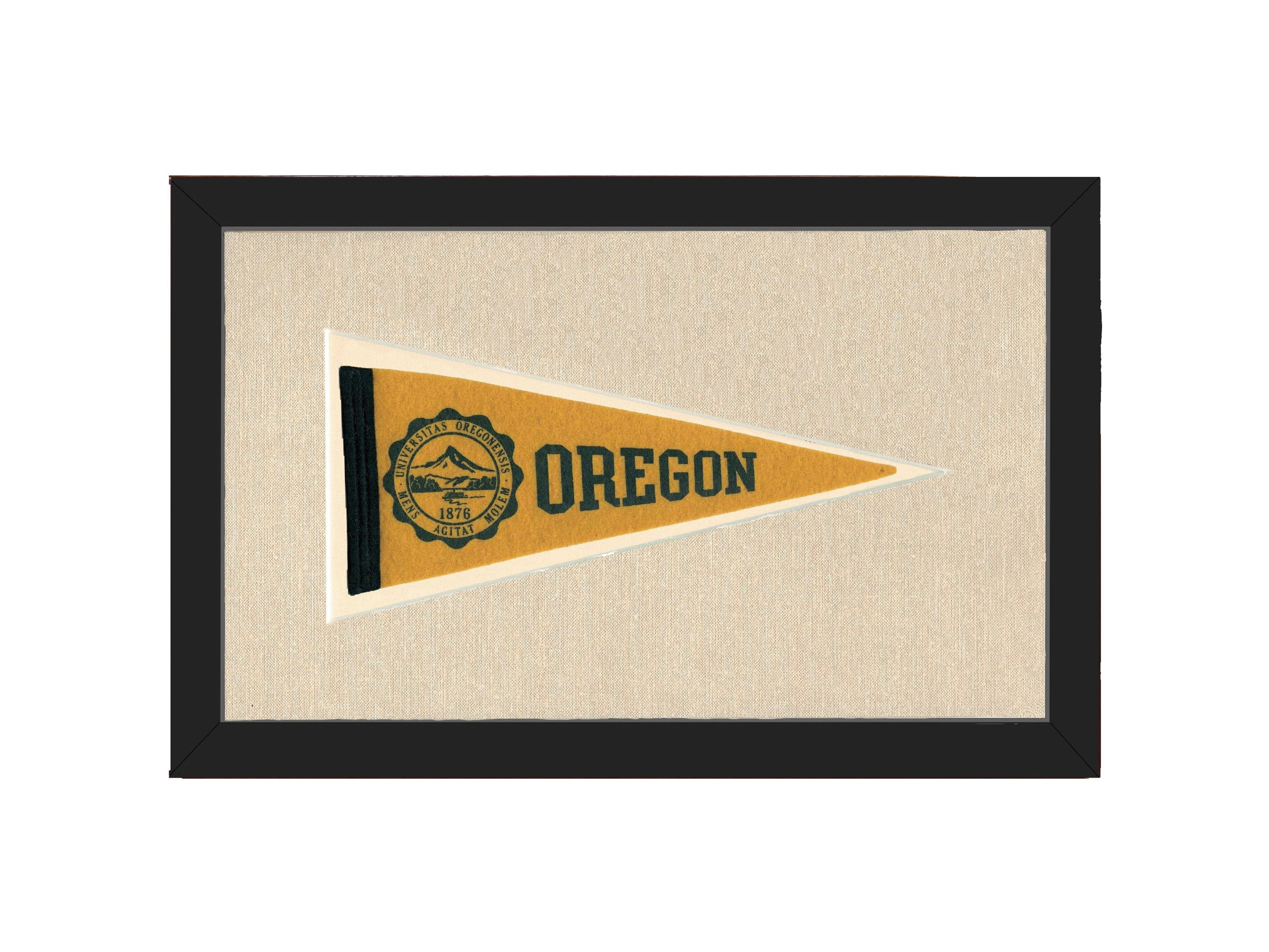 Americana Memories Vintage Pennants and Memorabilia Vintage University of Oregon Pennant