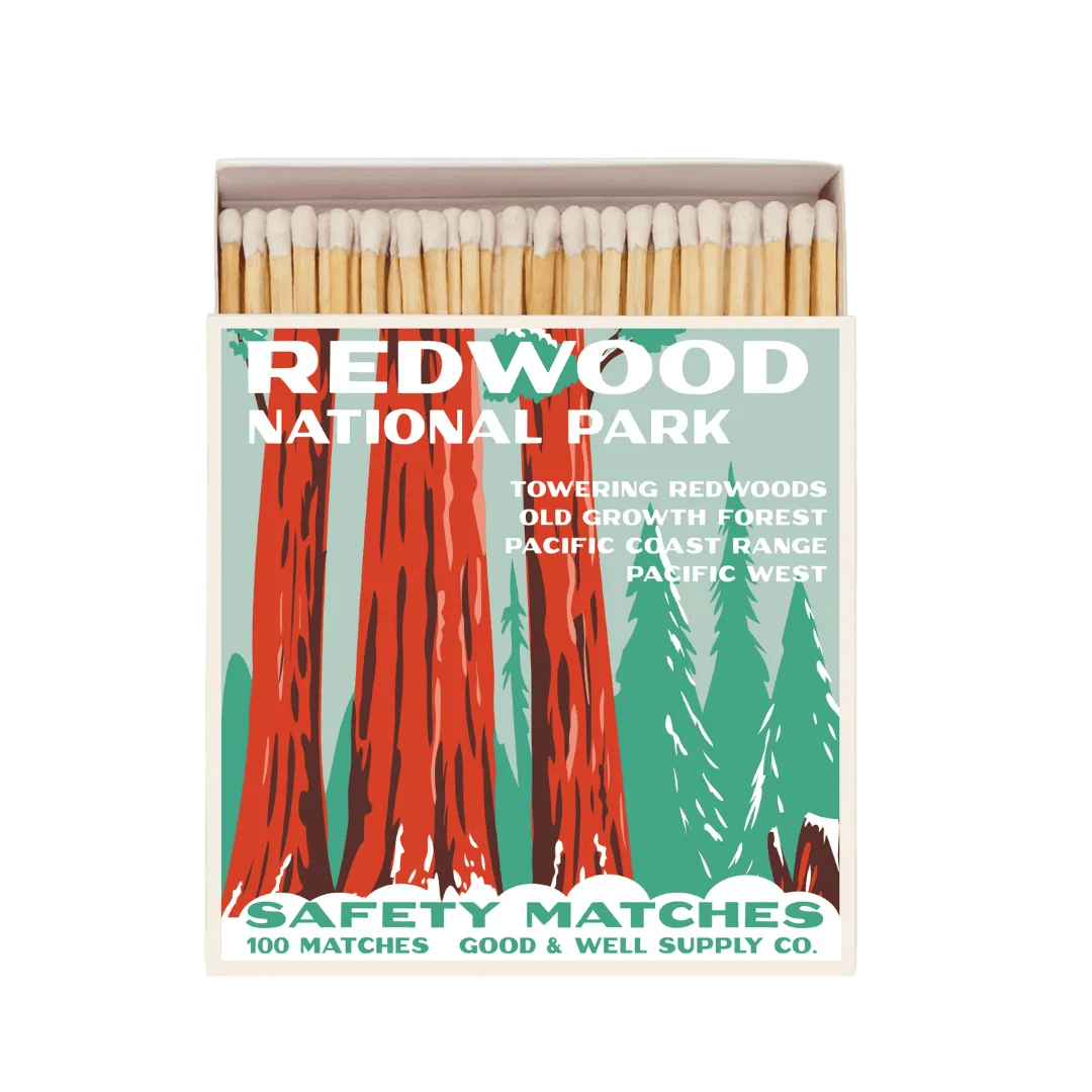 Good & Well Supply Co Redwood Vintage National Park Cabin Matches
