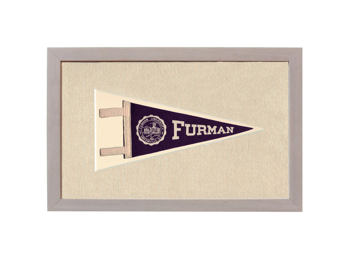 Vintage Furman University Pennant