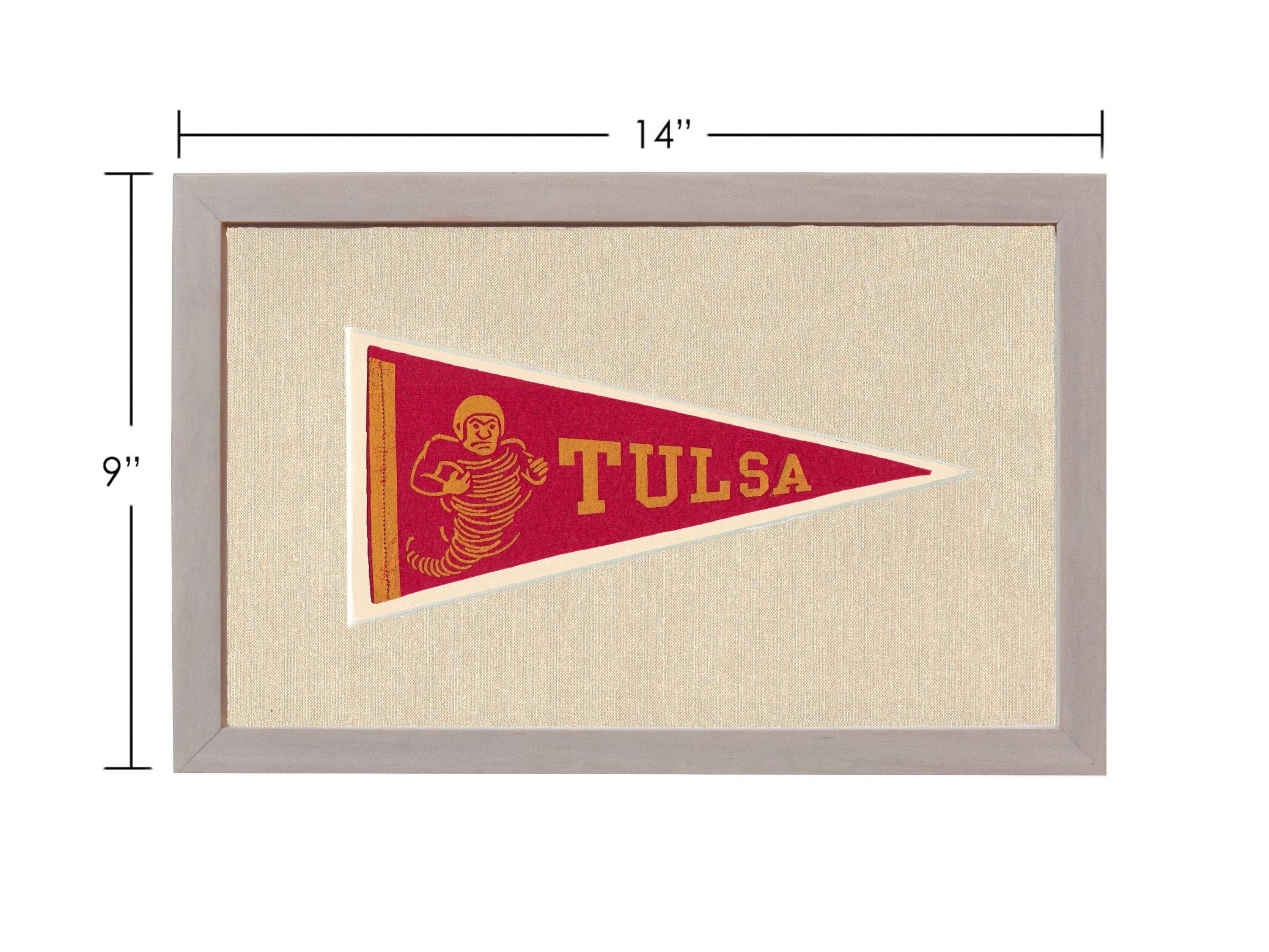 Americana Memories Vintage Pennants and Memorabilia Vintage Tulsa University Pennant