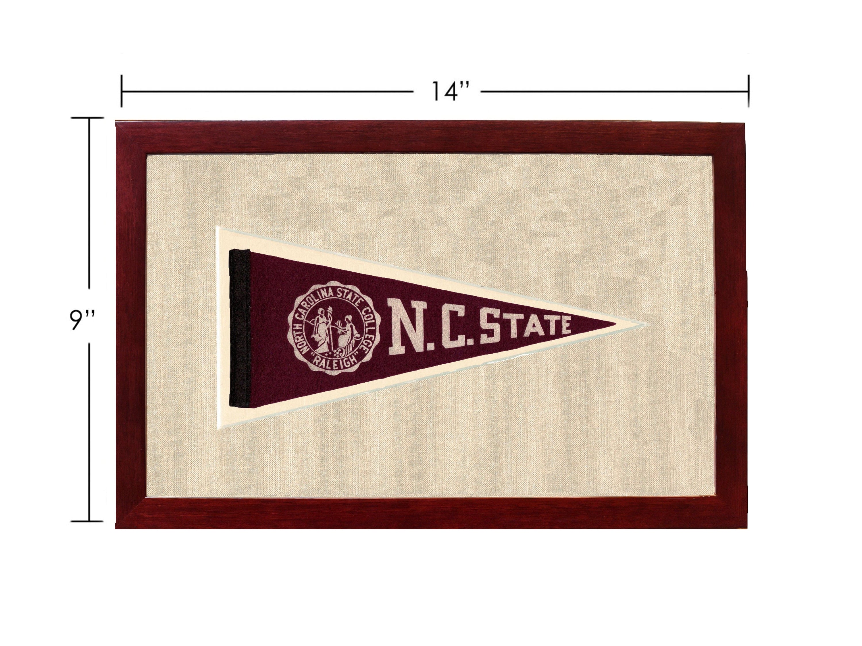 Americana Memories Vintage Pennants and Memorabilia Vintage NC State Pennant