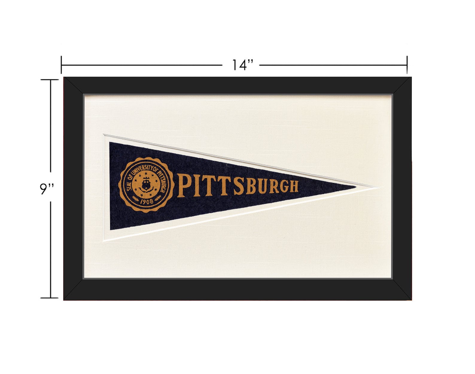 Americana Memories Vintage University of Pittsburgh Hormel Pennant