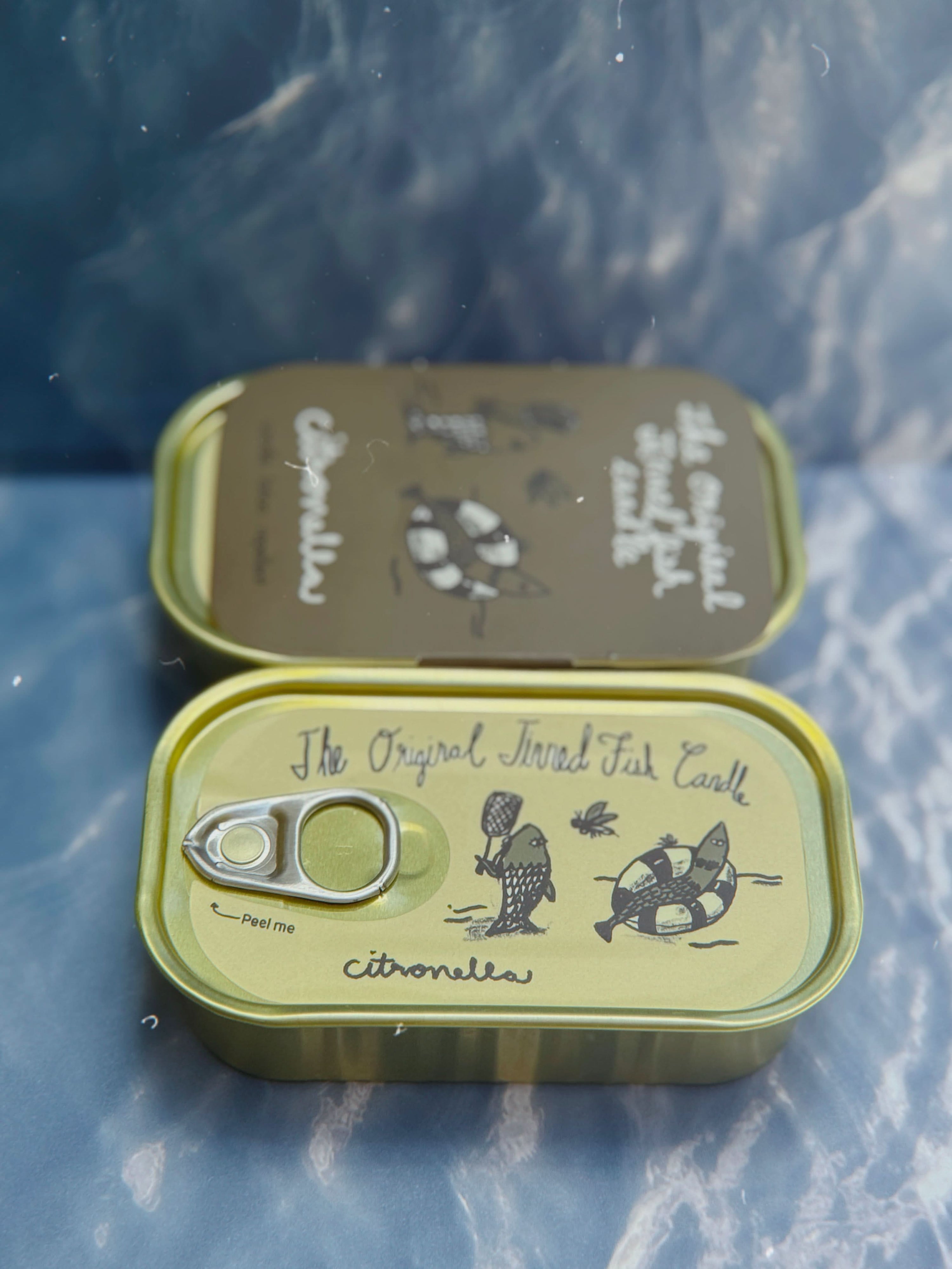 Tinned Candle citronella Tinned Fish Candle - Citronella