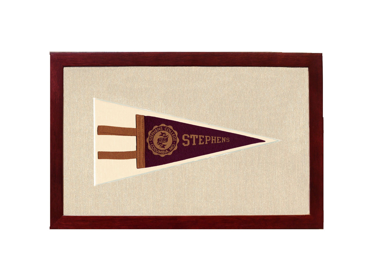 Americana Memories Vintage Pennants and Memorabilia Vintage Stephen’s College Pennant