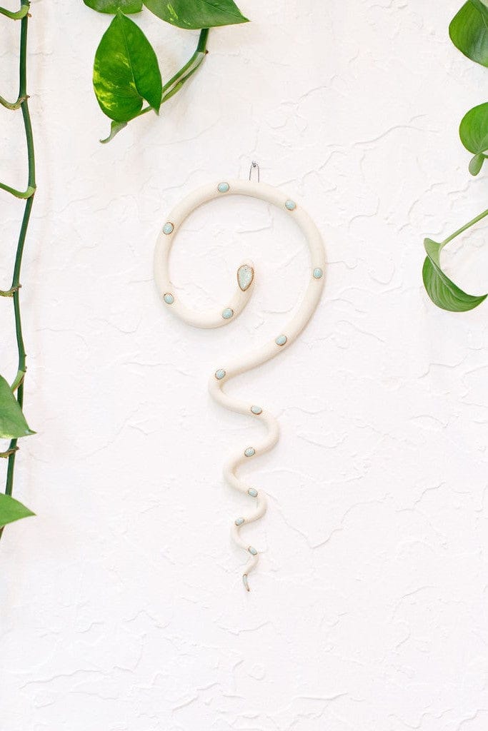 Carter + Rose Sylvia Medium Ceramic Wall Snake
