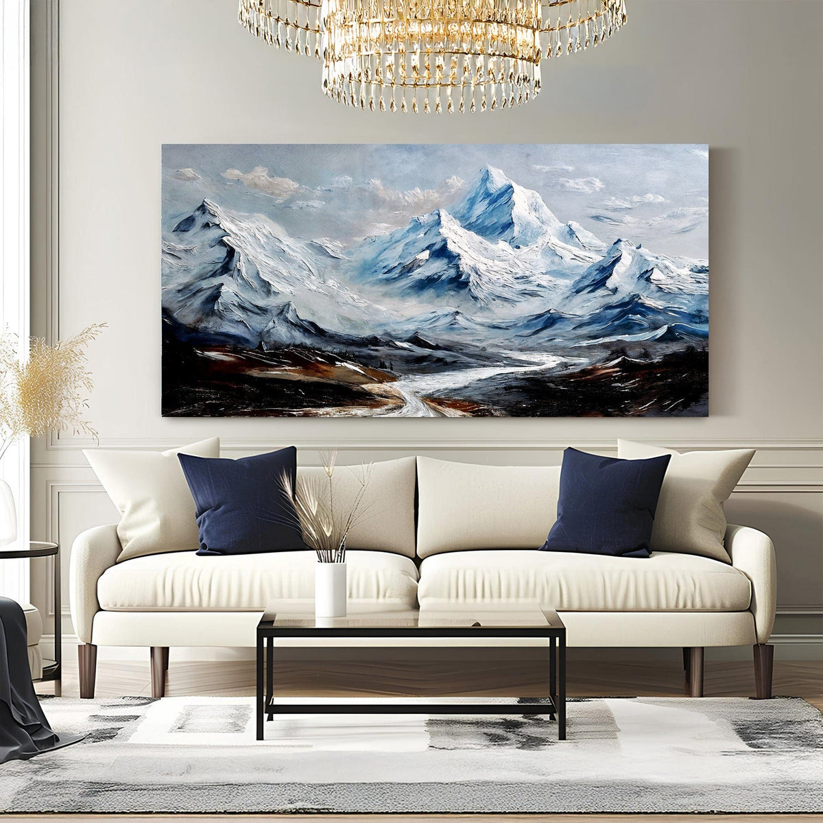 Tailored Canvases Canvas Mountain Minimalist Wall Art II