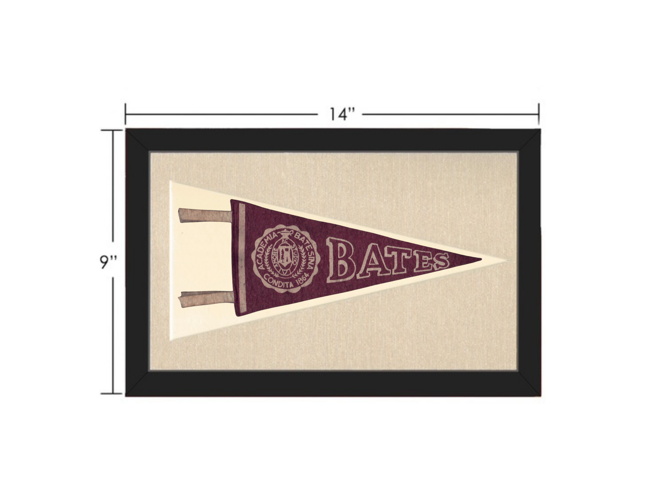 Vintage Bates College Pennant