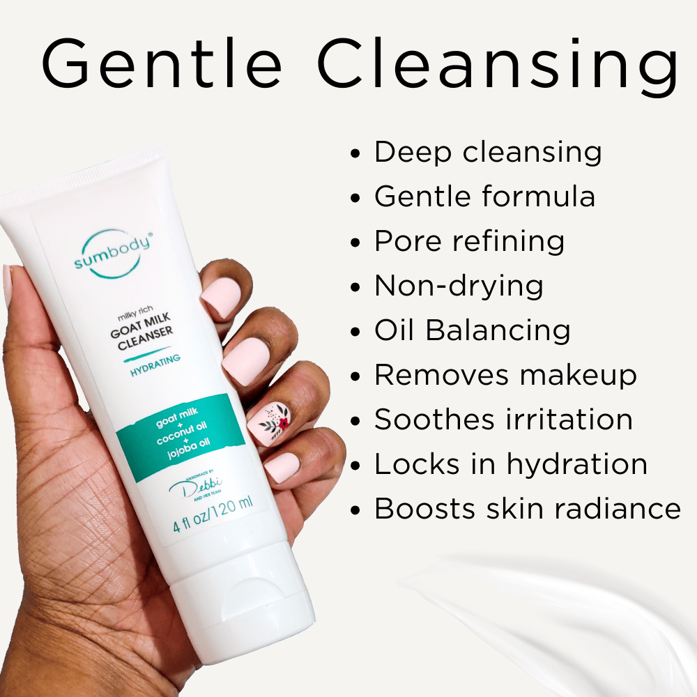 Sumbody Skincare cleanser 4 FL OZ/120 ML Milky Rich Goat Milk Cleanser