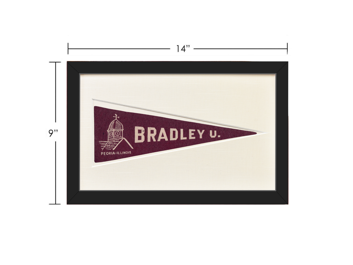 Vintage Bradley University Hormel Pennant