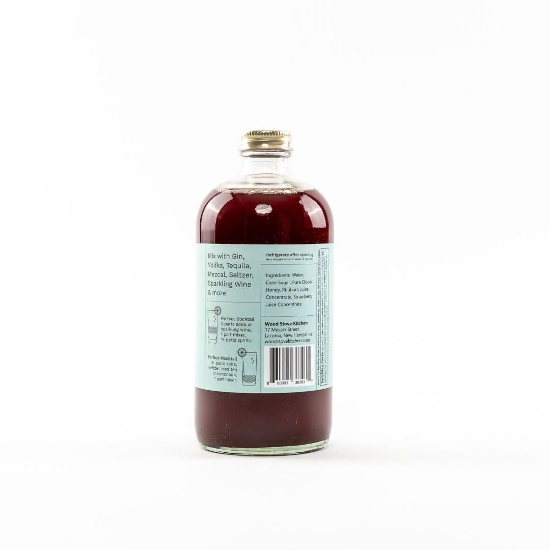 Wood Stove Kitchen Cocktail and Drink Mixers Strawberry-Rhubarb Mixer, 16 fl oz