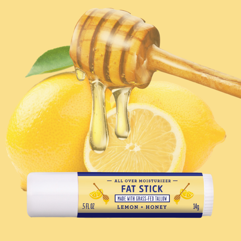 Fat Stick, Lemon + Honey, 0.5 Oz - My American Goods