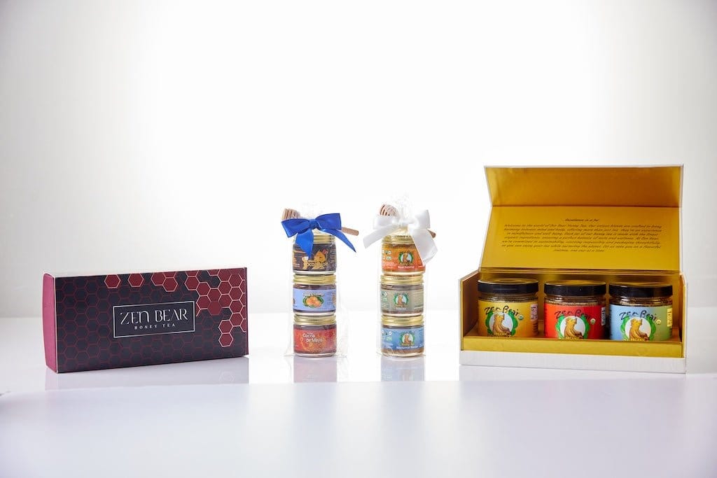 3-Flavor Honey Tea Mini Assortment – Organic Wellness Gift Set (3 x 3 oz) - My American Goods