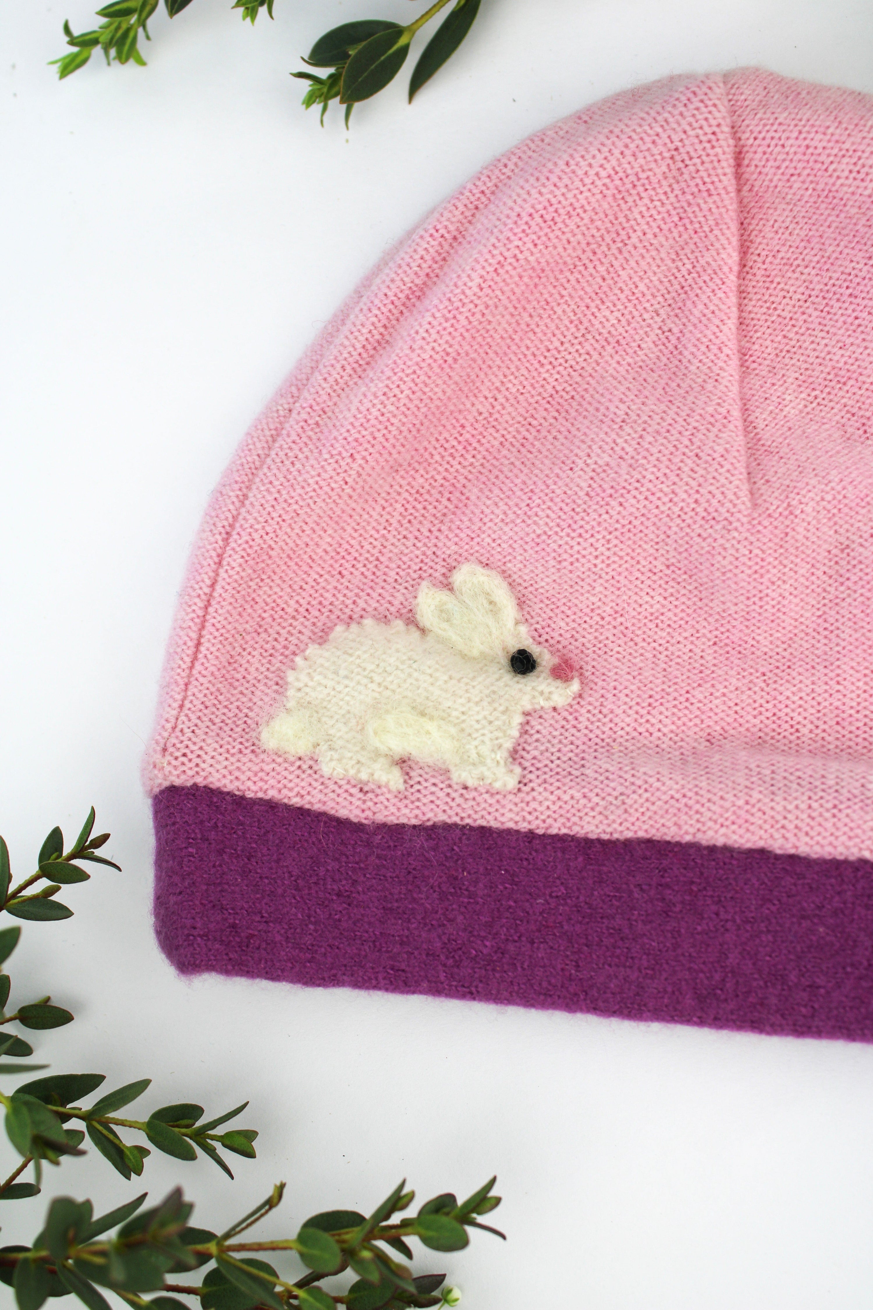 Ash & Rose hat Bunny Cashmere Hat - Baby