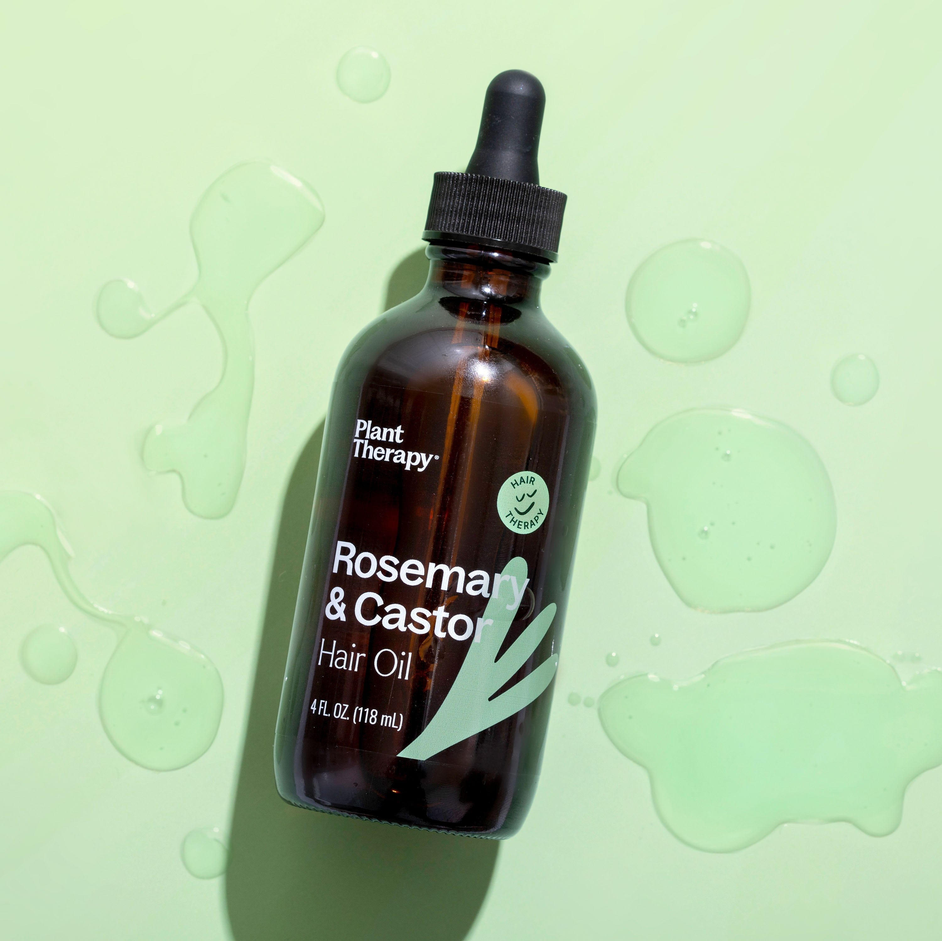 Plant Therapy Hair & Skin Care 4 oz Rosemary & Castor Hair Oil