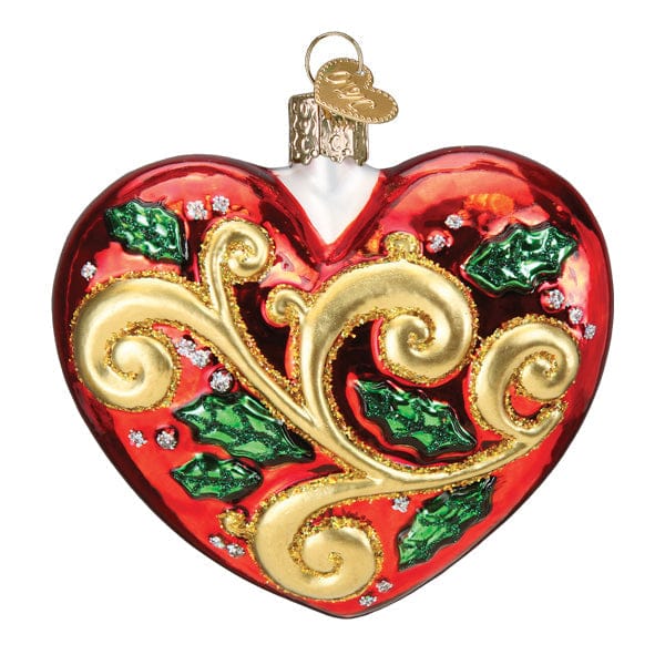 Old World Christmas 3.5 X 3.5 X 1.5 / 30072 2025 First Christmas Heart Ornament