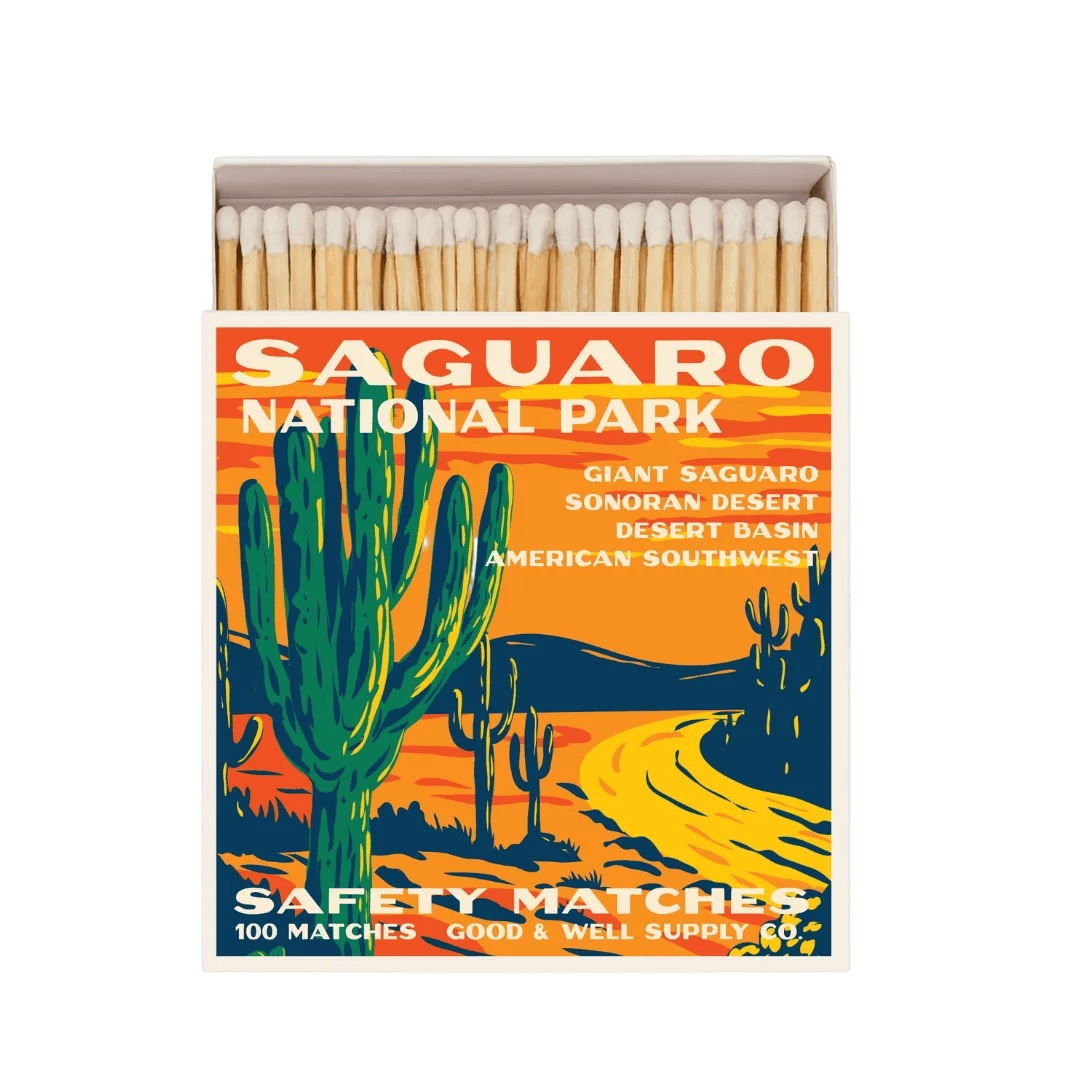 Good & Well Supply Co Saguaro Vintage National Park Cabin Matches