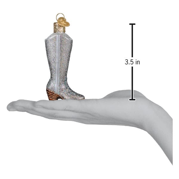 Glittered Boot Ornament - My American Goods