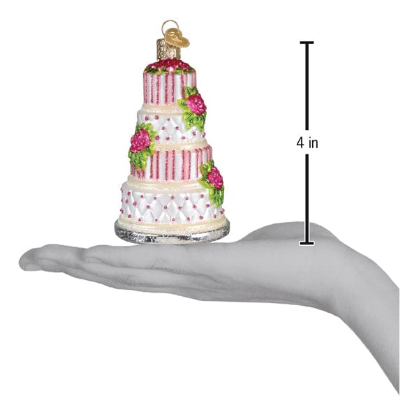 Old World Christmas 4 X 2.5 X 2.5 / 32708 Elegant Wedding Cake Ornament