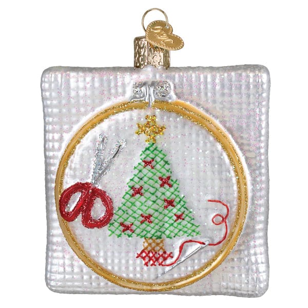 Old World Christmas 3.75 X 3.25 X 0.75 / 32709 Christmas Cross Stitch Ornament
