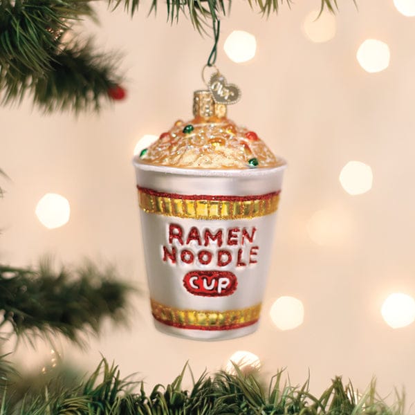 Old World Christmas 3.5 X 2.5 X 2.5 / 32712 Ramen Noodle Cup Ornament