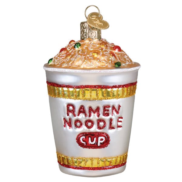 Old World Christmas 3.5 X 2.5 X 2.5 / 32712 Ramen Noodle Cup Ornament