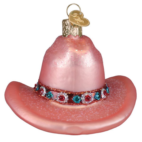 Old World Christmas 2.75 X 3.75 X 3.25 / 32750 Cowgirl Hat Ornament