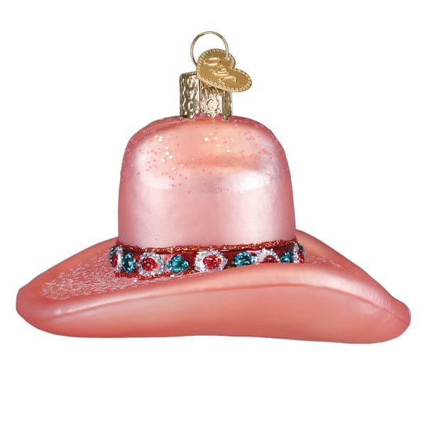Old World Christmas 2.75 X 3.75 X 3.25 / 32750 Cowgirl Hat Ornament