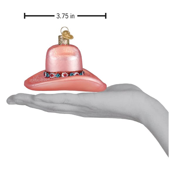 Old World Christmas 2.75 X 3.75 X 3.25 / 32750 Cowgirl Hat Ornament