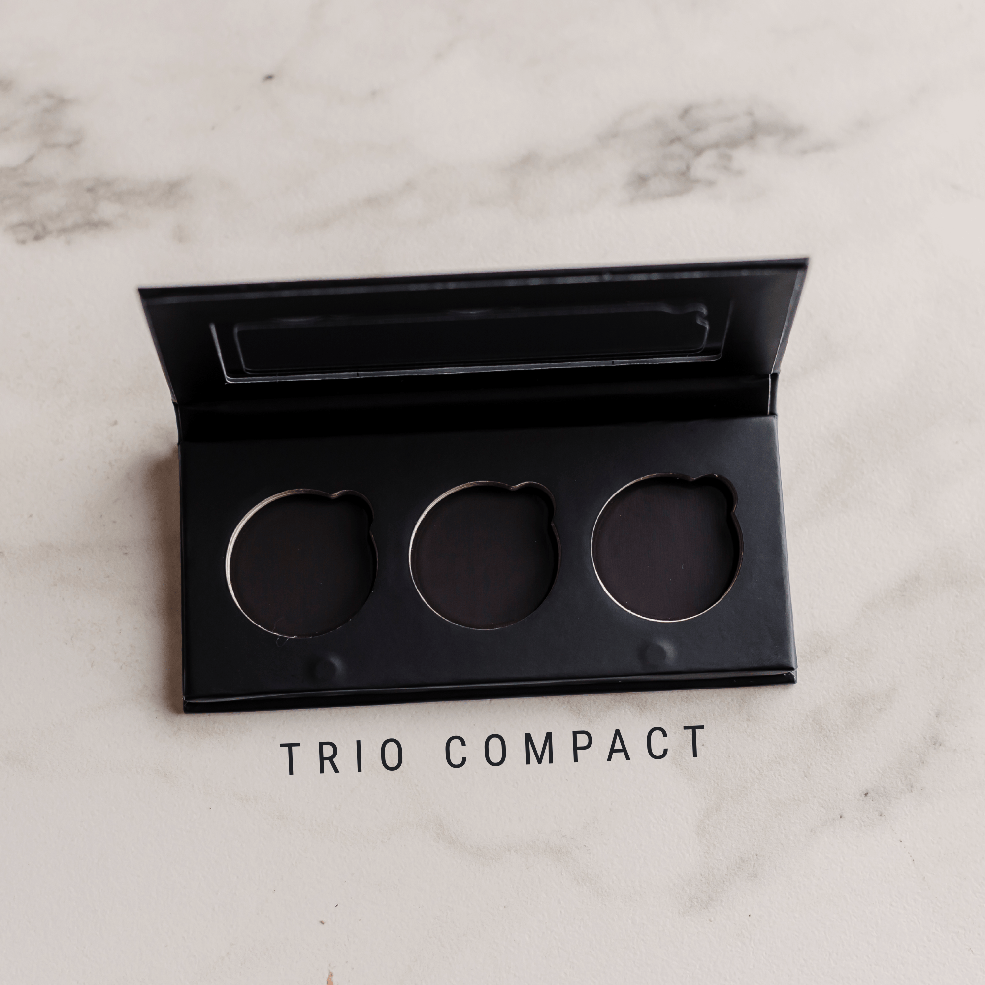 Candid Naturals Trio - Holds 3 Eyeshadows EMPTY Reusable Compacts for Eco-Refills