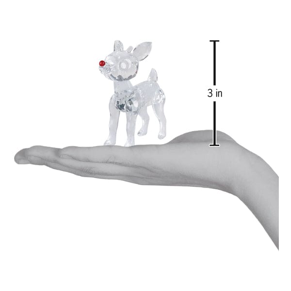 Old World Christmas 3 X 2.25 X 1.5 / 34051 Rudolph Crystal Figurine