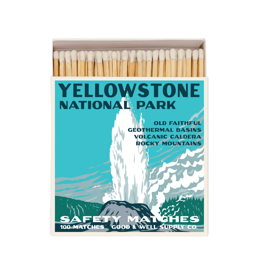 Good & Well Supply Co. Yellowstone Vintage National Park Cabin Matches