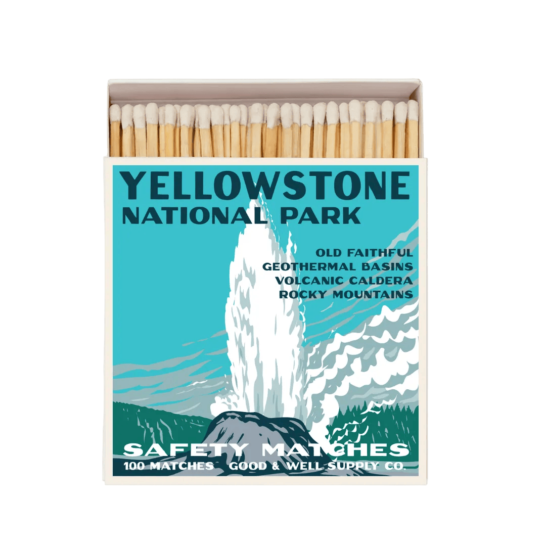 Good & Well Supply Co Yellowstone Vintage National Park Cabin Matches