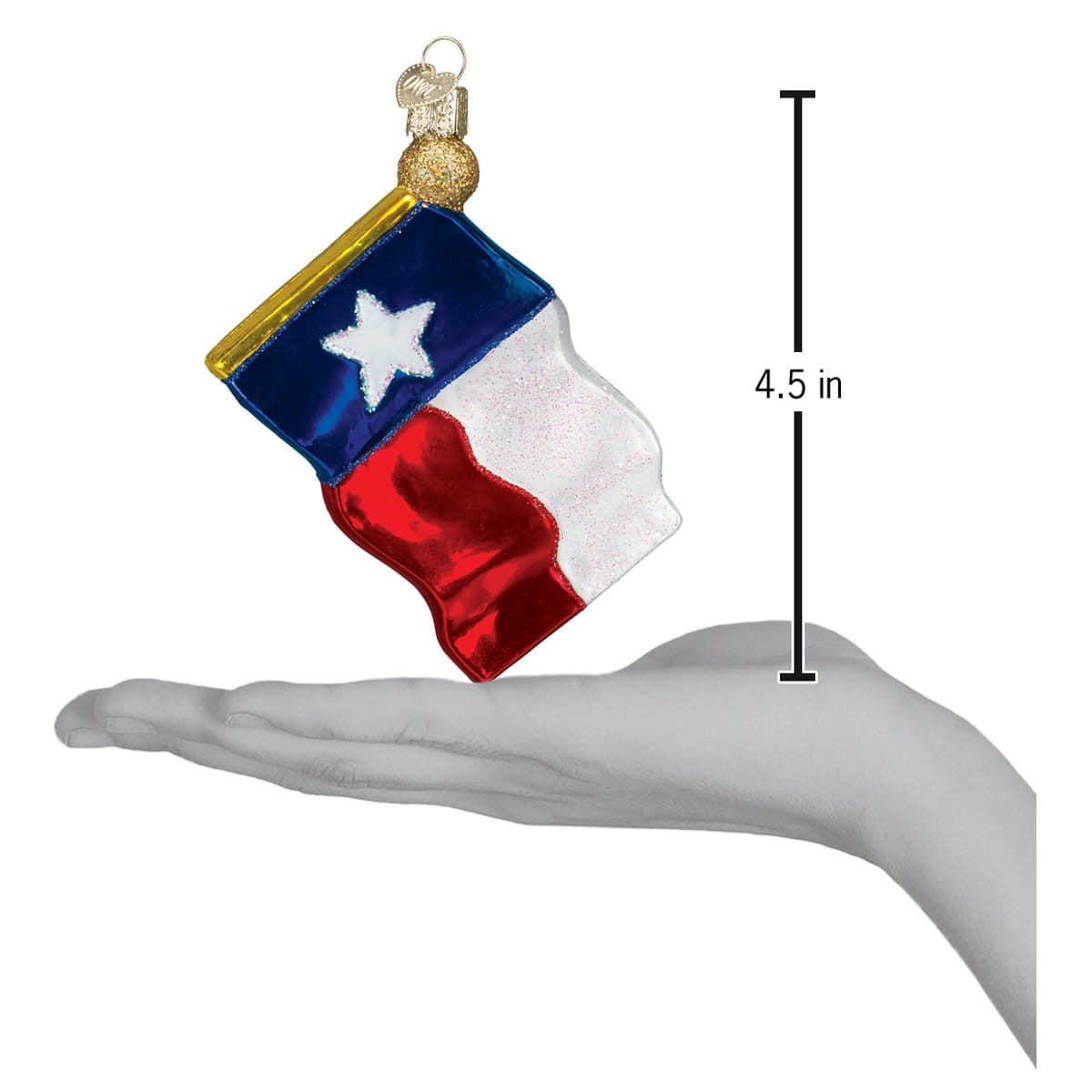 Old World Christmas 4.5 X 3.75 X 0.75 / 36045 Texas State Flag Ornament