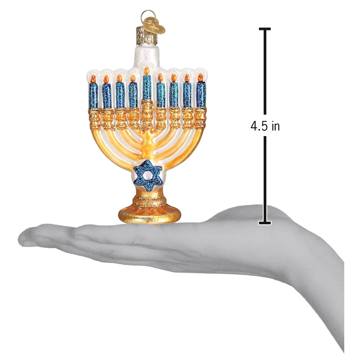 Old World Christmas 4.5 X 2.75 X 1.5 / 36177 Menorah Ornament