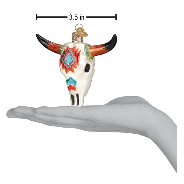 Old World Christmas 4 X 1.5 X 3.5 / 36290 Southwestern Steer Skull Ornament
