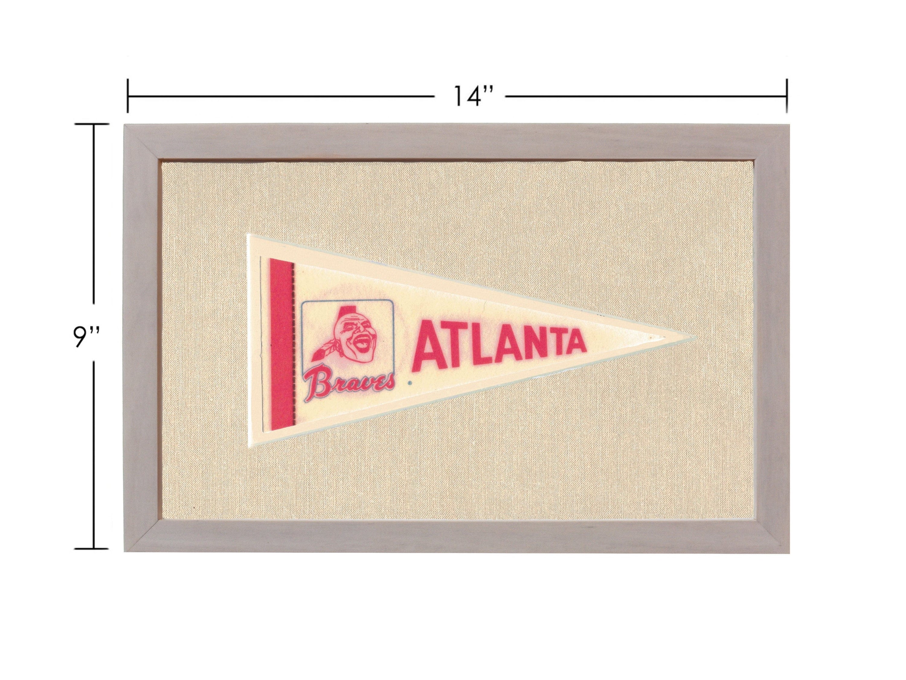 Americana Memories Vintage Pennants and Memorabilia Vintage Atlanta Braves Pennant