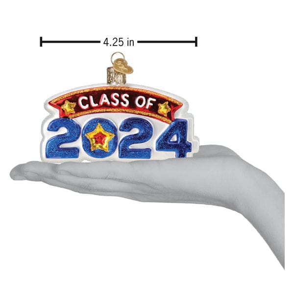 Old World Christmas 2.5 X 4.25 X 1 / 36322 Class Of 2024 Ornament