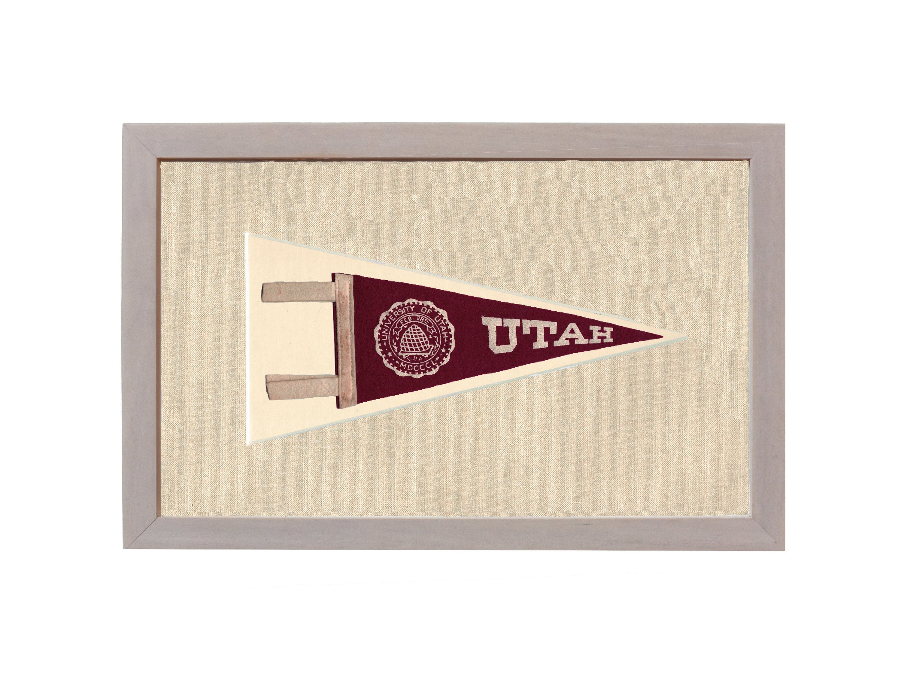 Vintage University of Utah Pennant