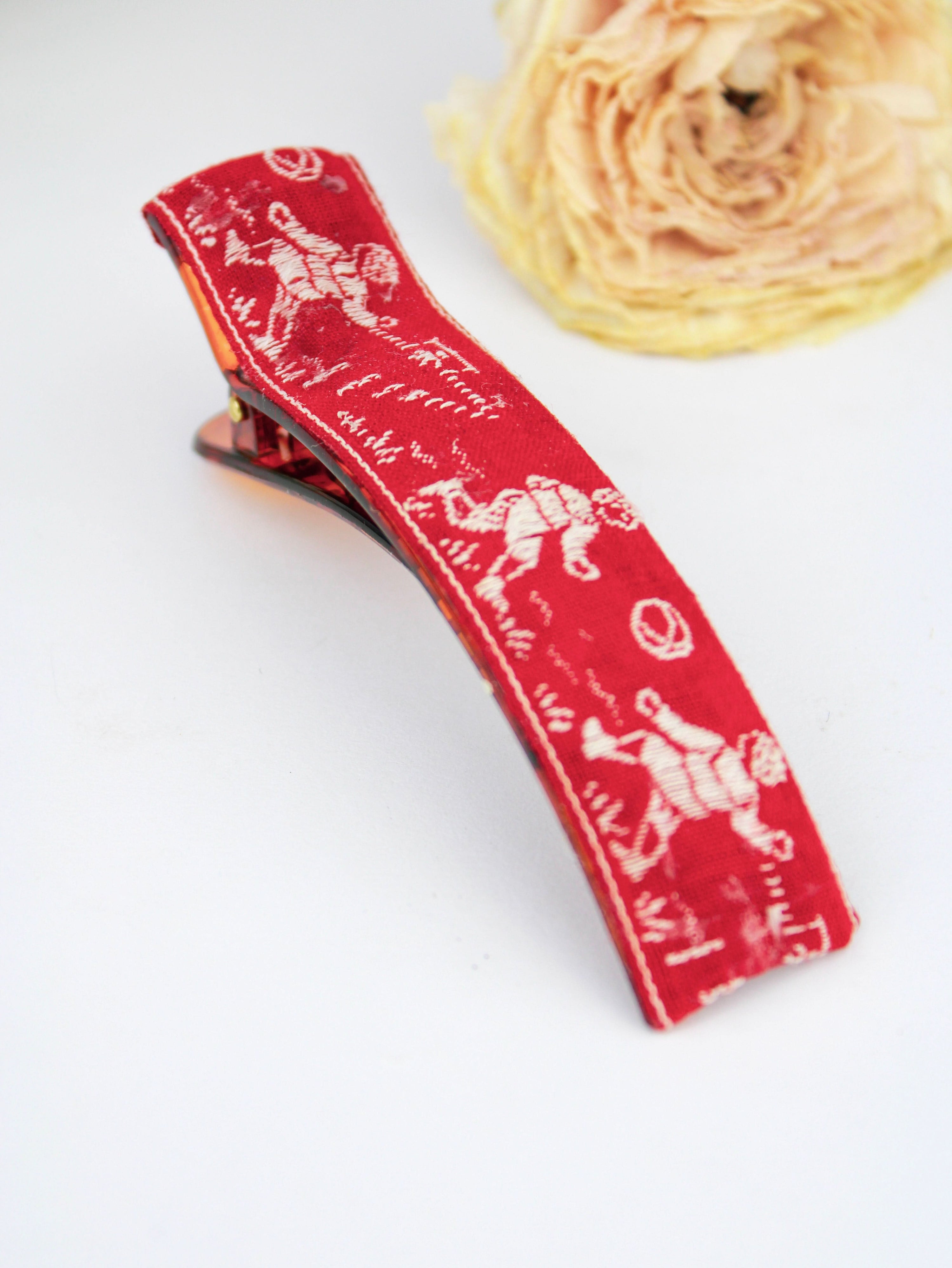 Ash & Rose Hair Clip French Football Soccer Hair Clip