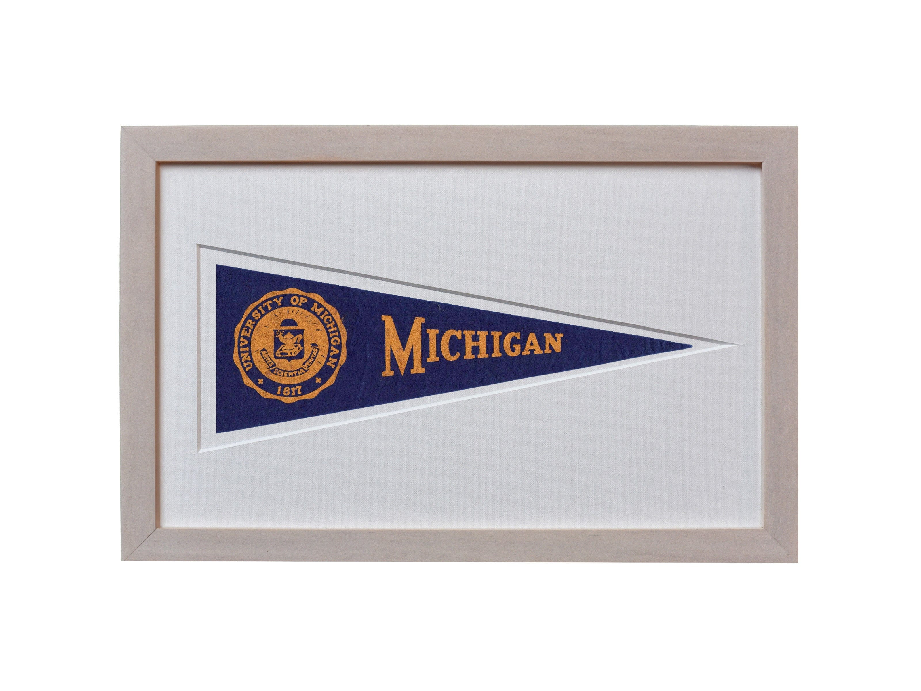 Vintage University of Michigan Hormel Pennant - My American Goods