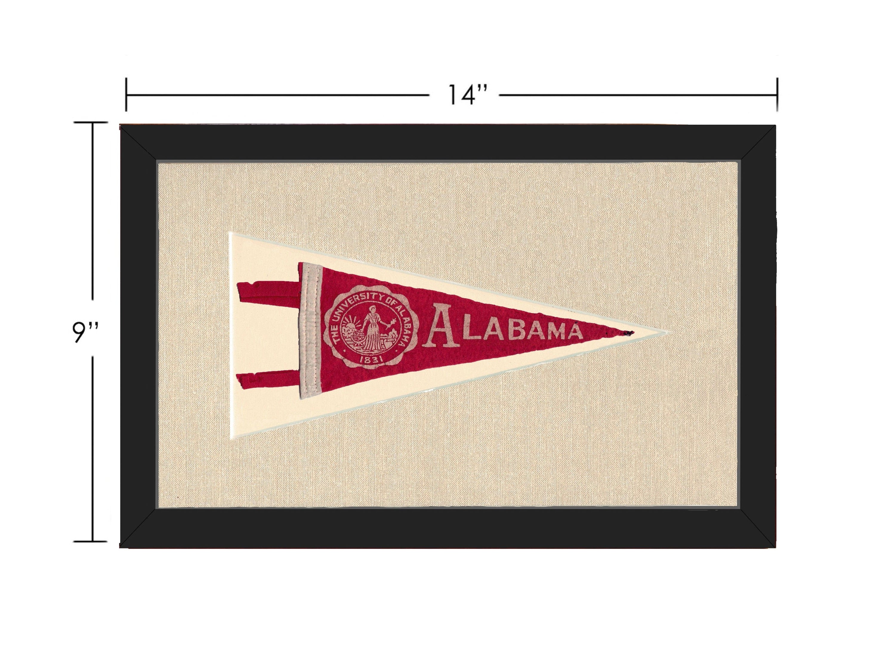 Americana Memories Vintage Pennants and Memorabilia Vintage University of Alabama Pennant