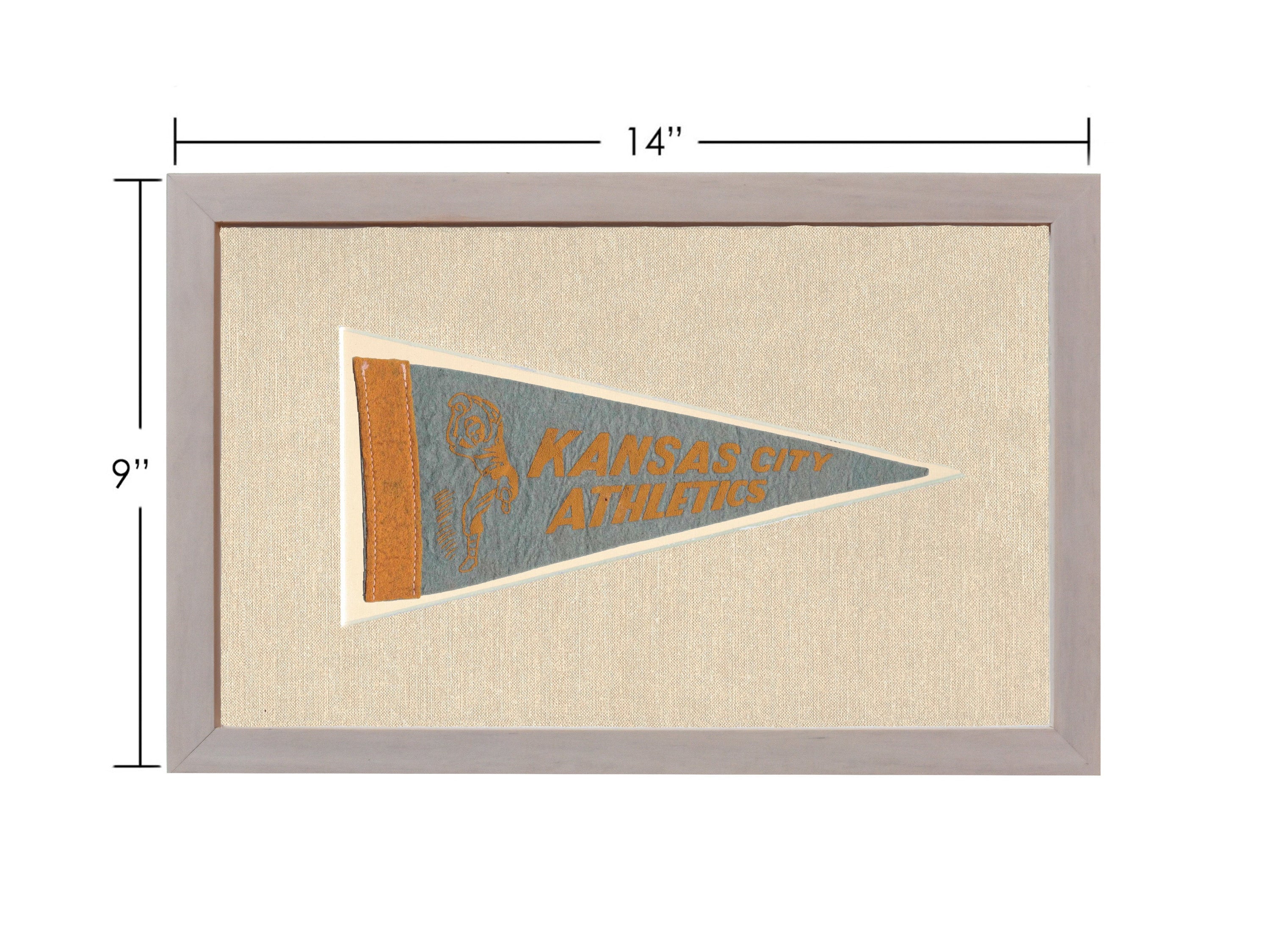 Vintage Kansas City Athletics Pennant