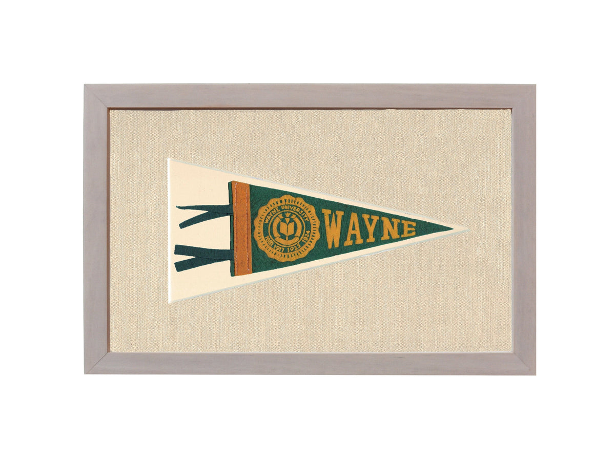 Americana Memories Vintage Pennants and Memorabilia Vintage Wayne University Pennant