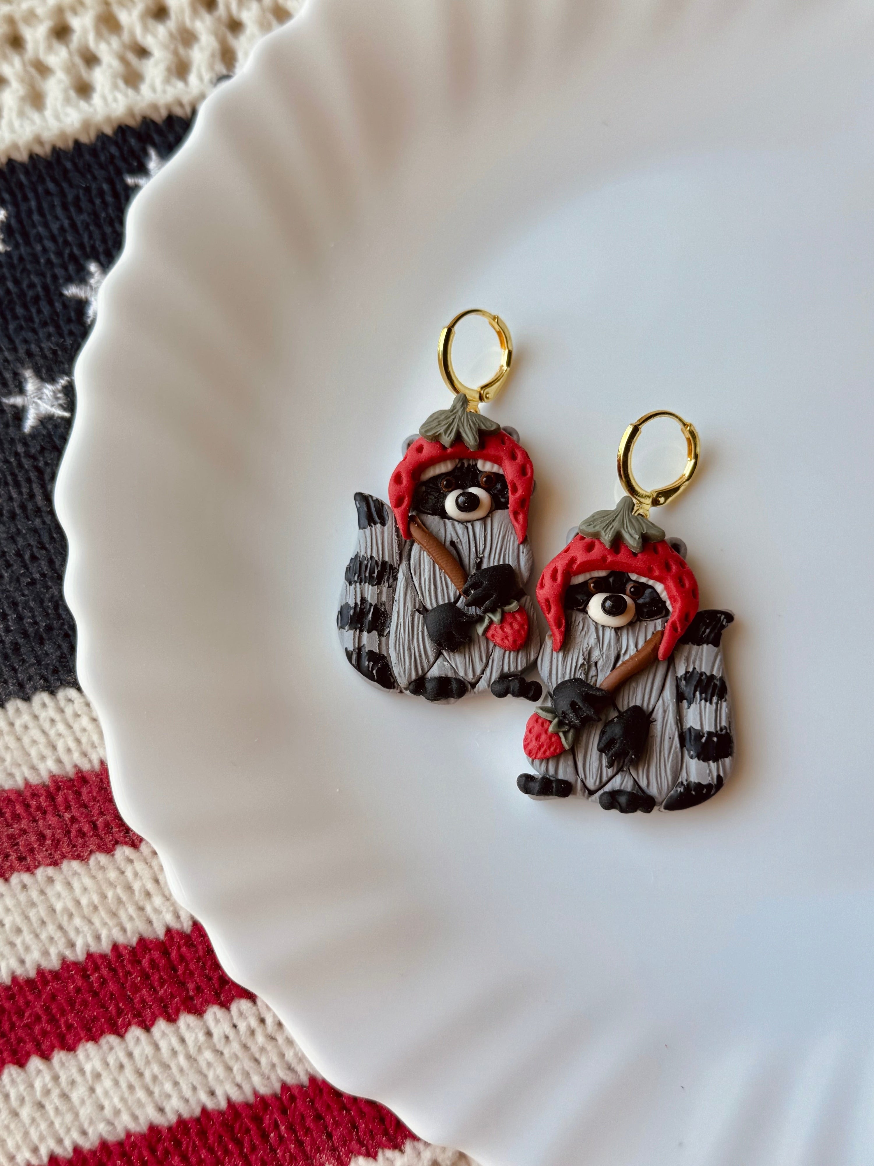 Shop Something Earthy Earrings Sweet Strawberry Thieves